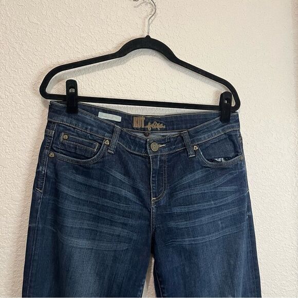 Kut From the Kloth Jeans Women's Size 8 Jackie Boot Cut Dark Wash Mid Rise - Picture 2 of 11